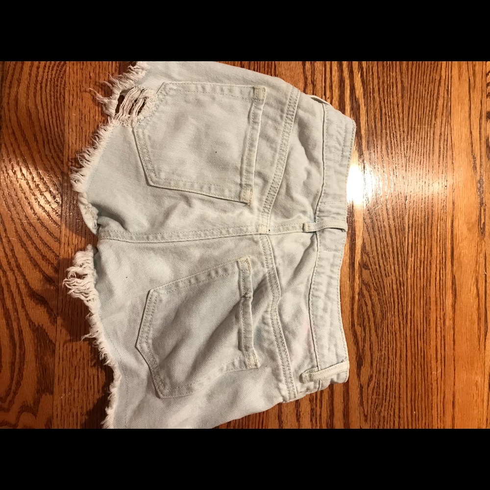 Pacsun Ripped blue jean shorts